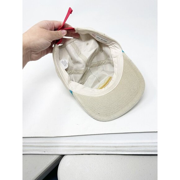 Topo Designs Mens Strata Map Cord Trucker Hat Embroidered 5 Panel Tan One Size - Picture 6 of 8